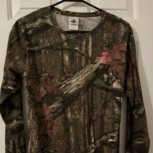 LADIES Mossy Oak Break-Up Country Long Sleeve T-Shirt Womens Camo Size Large